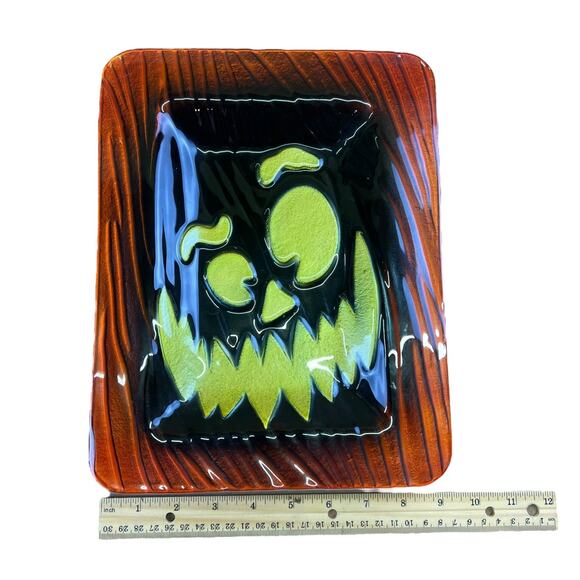 American Greeting Cards Halloween Ceramic Candy Dish Jack-o-lantern NIB - Picture 3 of 7